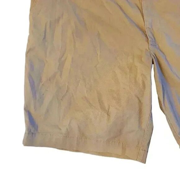 Savane Men's Tan Cotton/Spandex Flat Front Chino Shorts - Picture 6 of 14